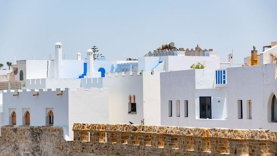 Les ruelles blanches et bleues d'Asilah