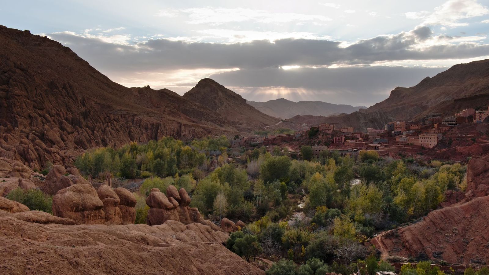 Une vallée de l'Atlas marocain